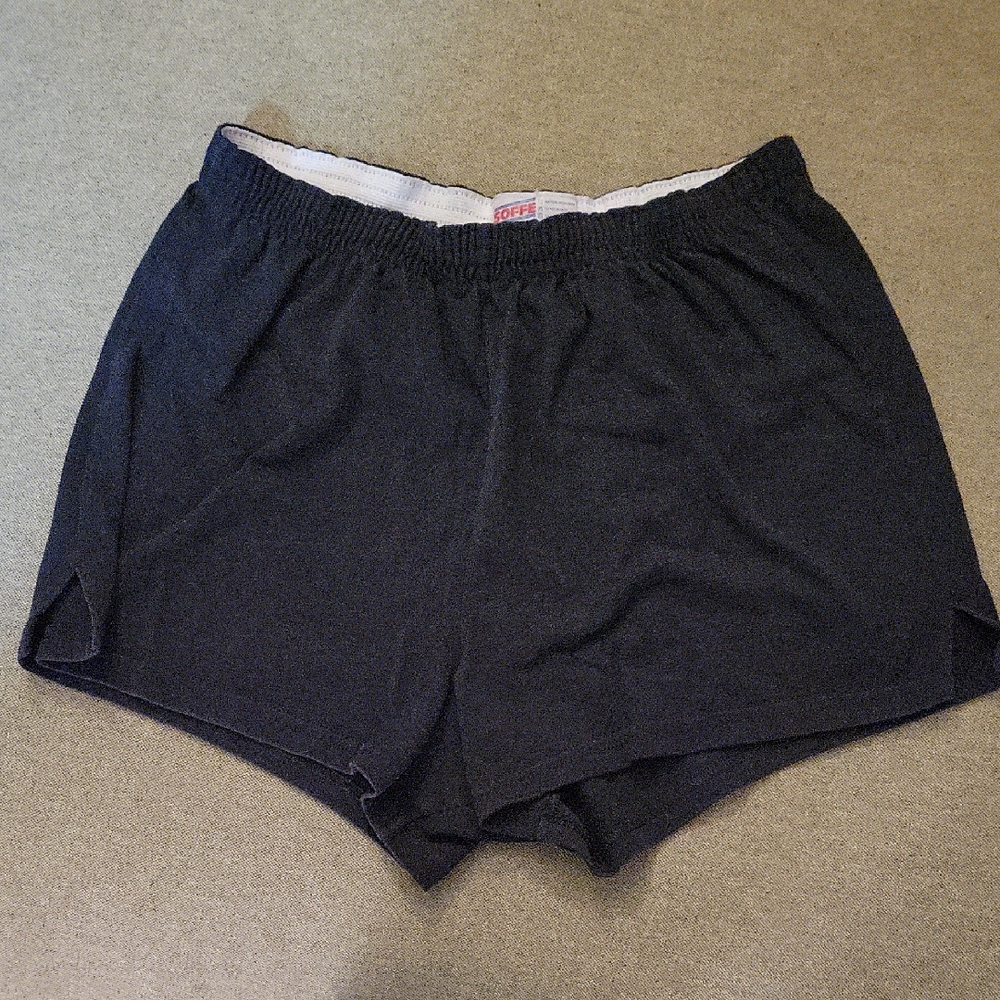 Soffe Black Elastic Waist Shorts